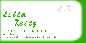 lilla keitz business card